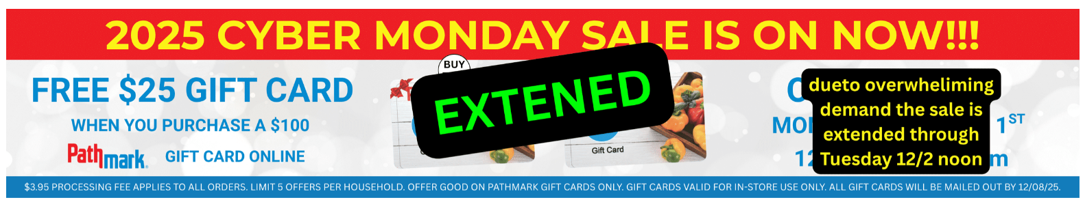 [EXPIRED] Pathmark: Buy $100 Pathmark Gift Card and Get a $25 Pathmark ...
