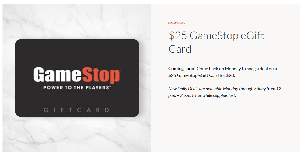[EXPIRED] AARP Rewards: 20% Off $25 GameStop Gift Card – GCanywhere